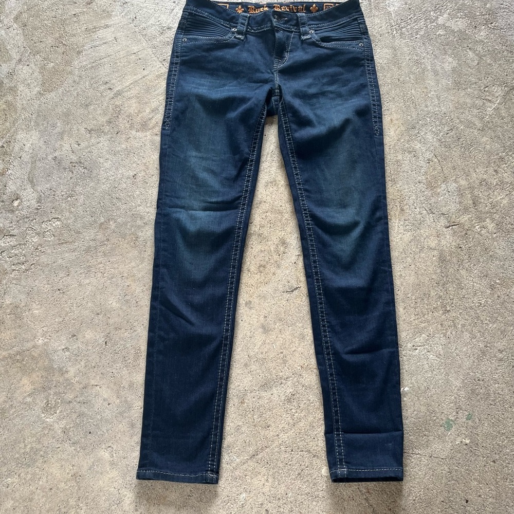 Rock Revival Women’s Dark Blue Skinny Jeans